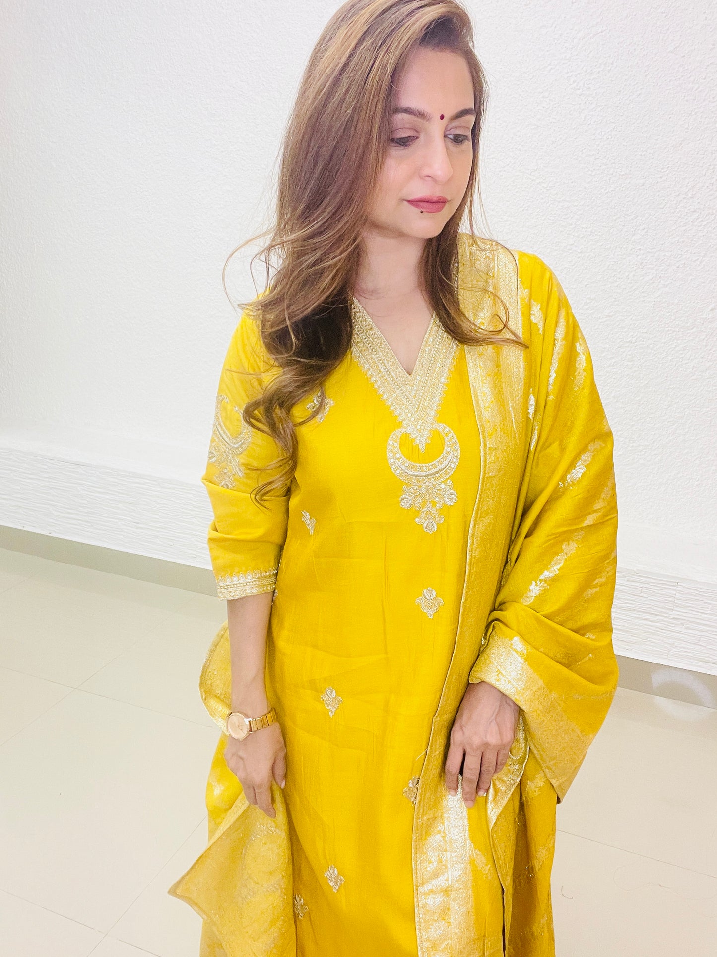 Mustard Silk Set!