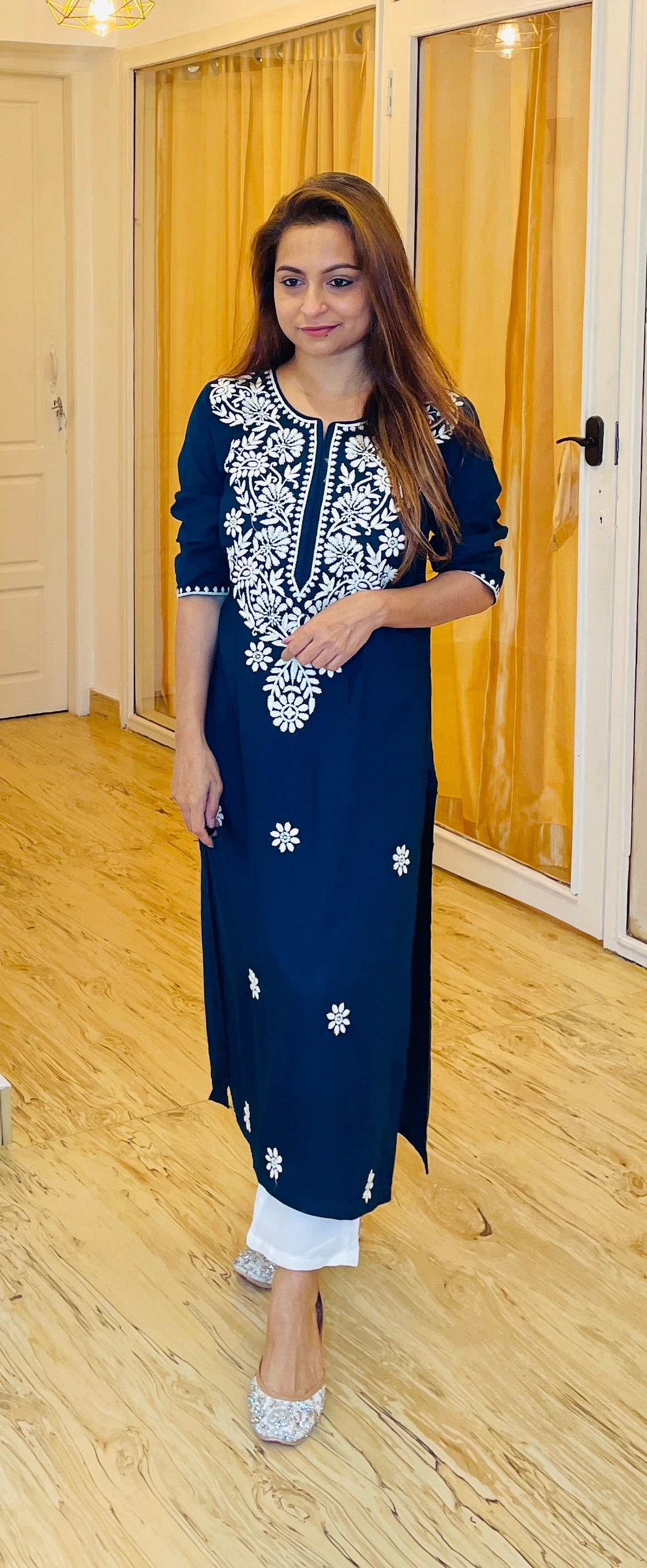 Navy Blue Kurta