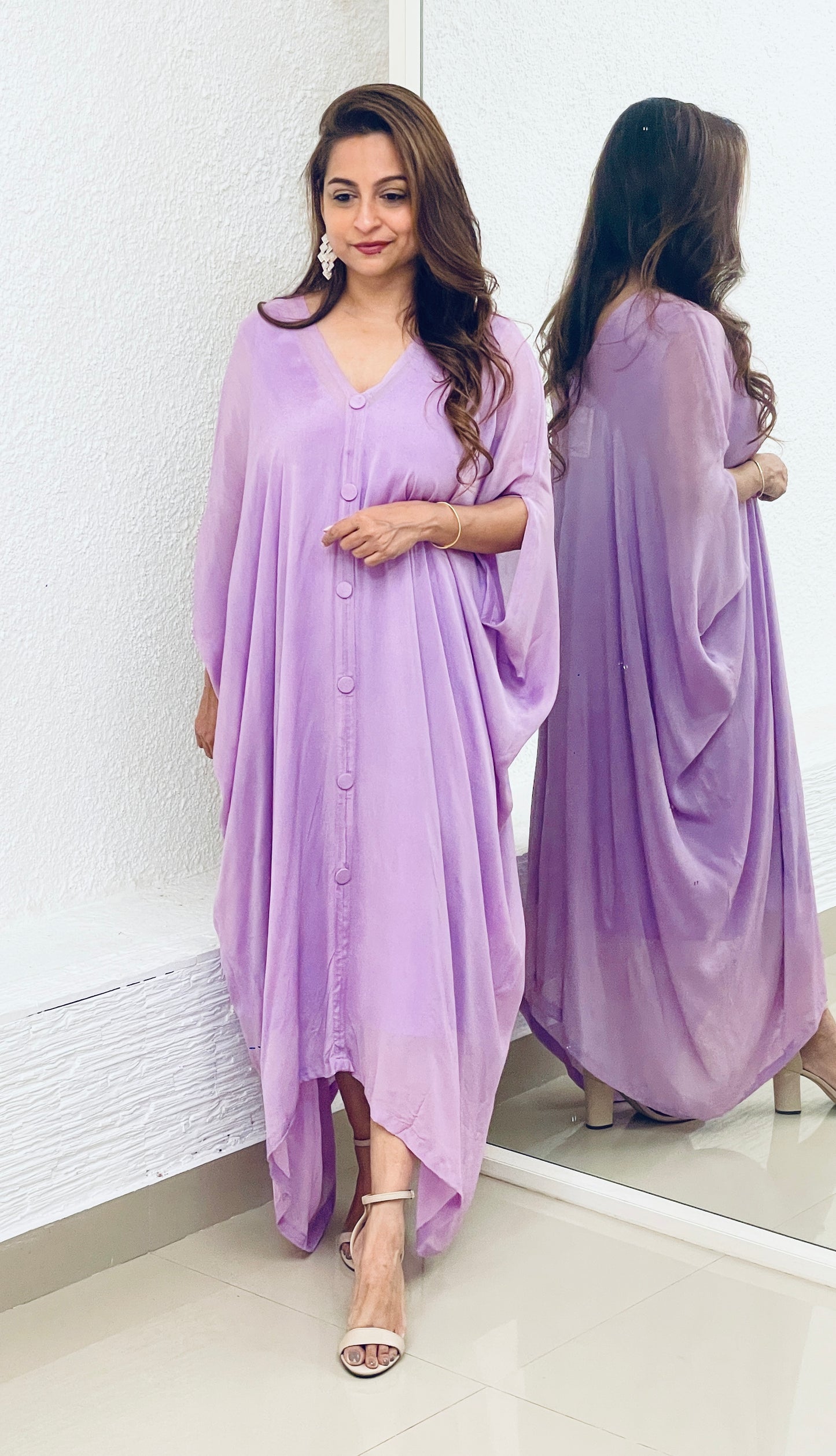 Tira Purple Shirt Kaftan