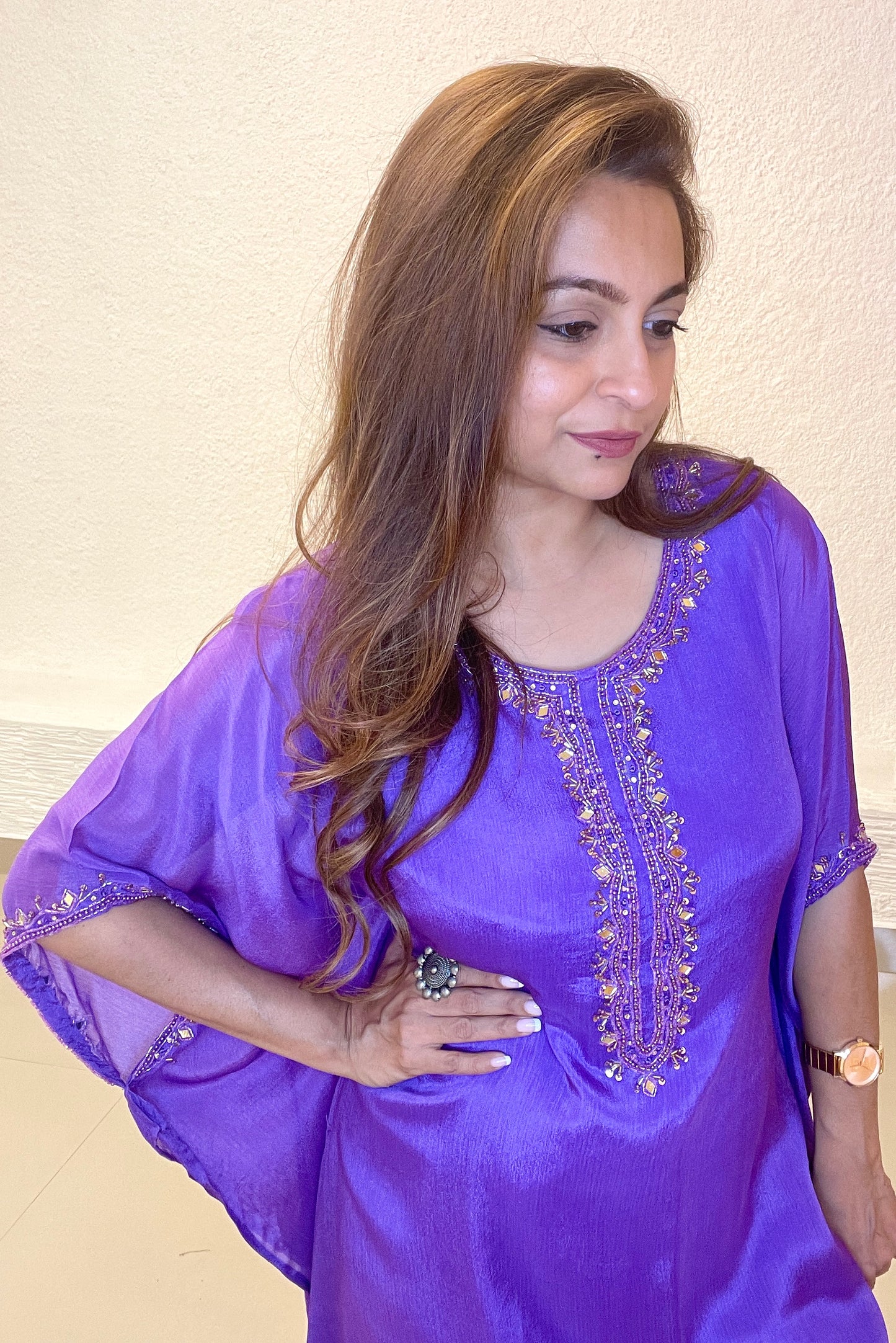 Inayat Purple Kaftan Set