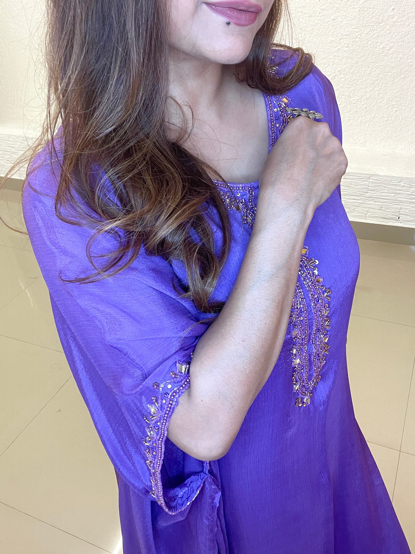 Inayat Purple Kaftan Set