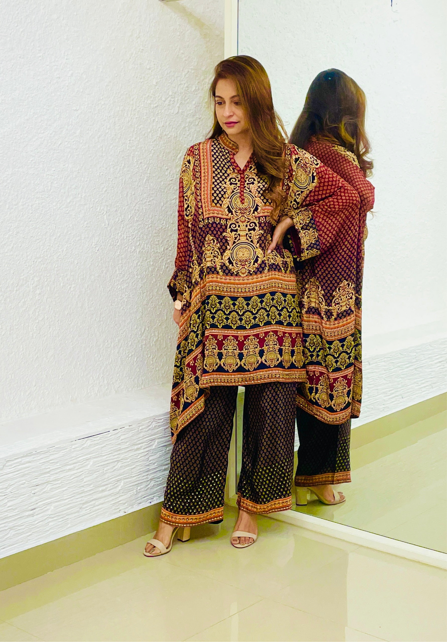 Brown Kaftan Style Co-ords