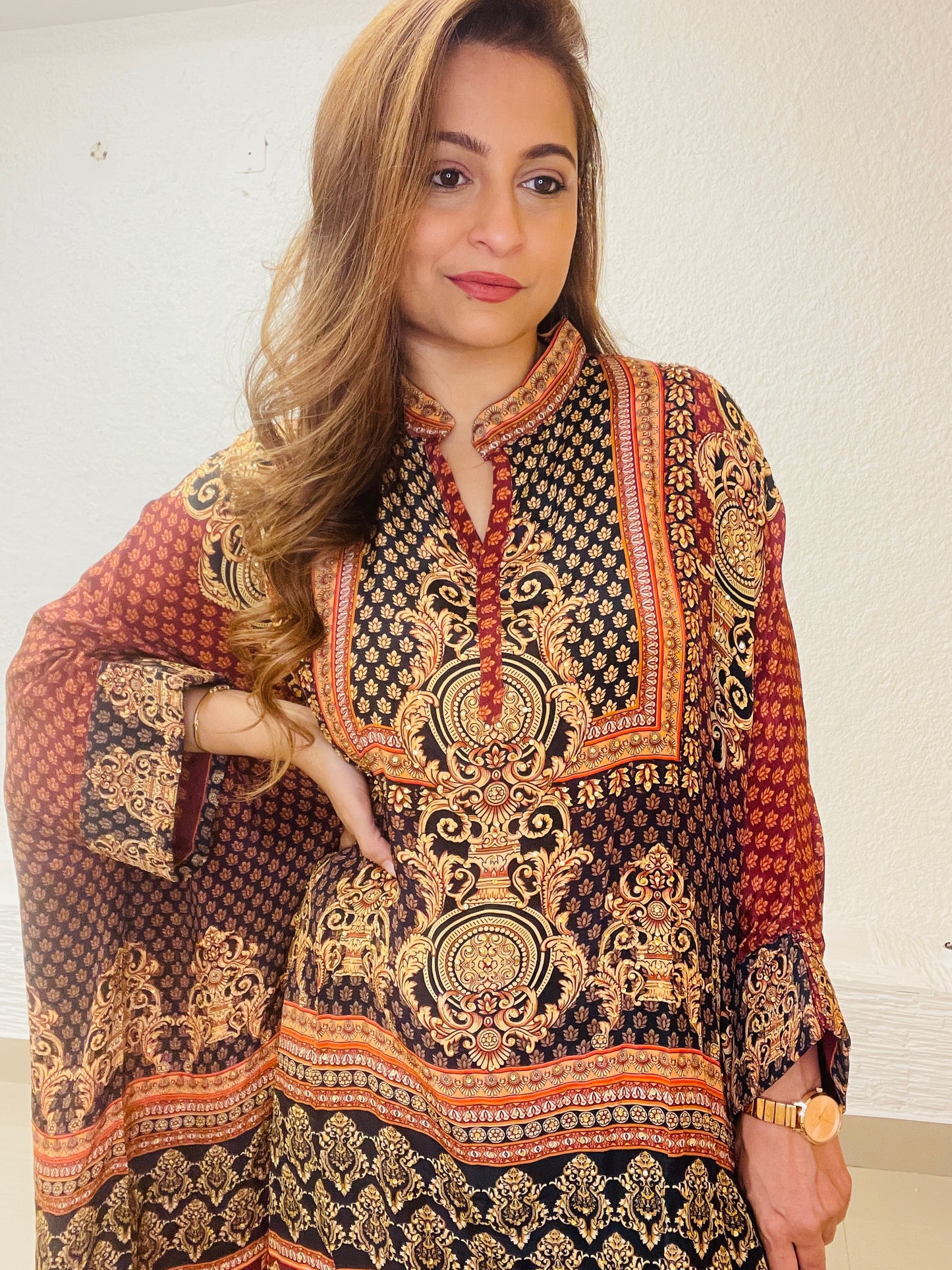 Brown Kaftan Style Co-ords